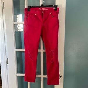 GAP Vibrant Red Girlfriend Jeans